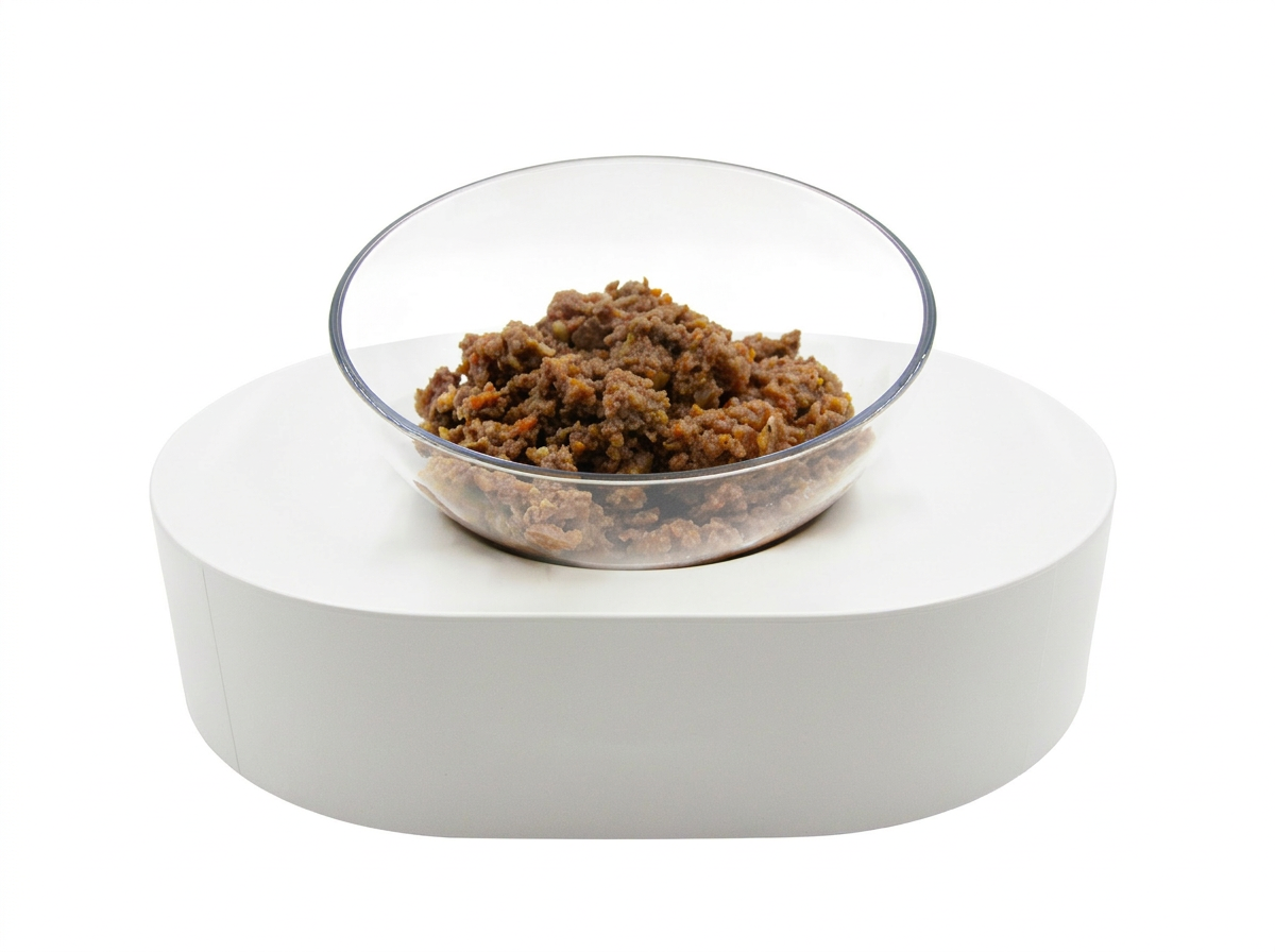 Zoozy fresh food in a glass bowl